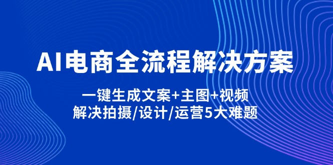 （14200期）AI电商全流程解决方案,一键生成文案+主图+视频,解决拍摄/设计/运营5大难题-云团GO