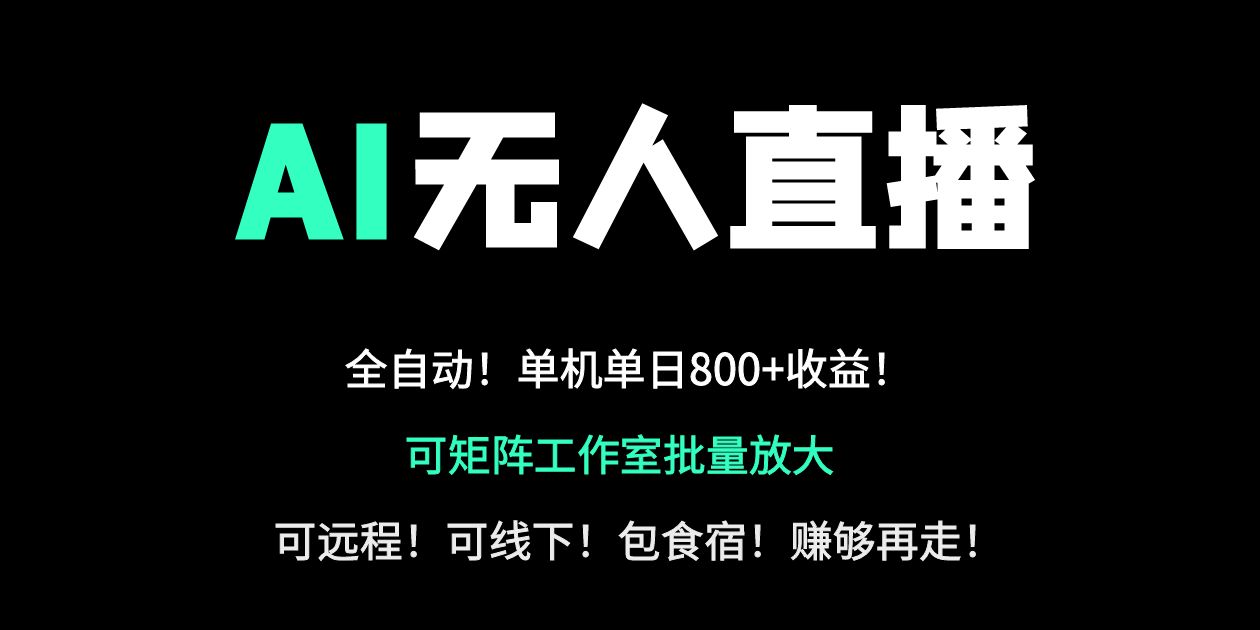 (14179期)24小时自动带货!AI无人直播副业日赚800+,轻资产创业首选-云团GO