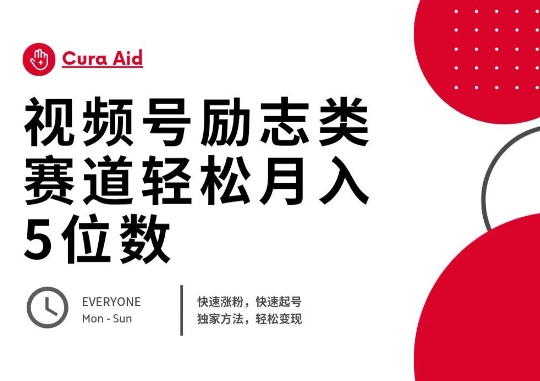 视频号励志类赛道快速涨粉500+，快速起号，轻松变现月入过W-云团GO