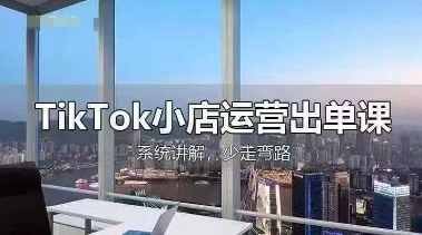 TikTok小店运营出单课，从开店选品、运营出单、发货回款，进行全流程讲解-云团GO