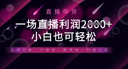半无人直播带货，一场利润数张，适合所有平台玩法，小白也可轻松-云团GO