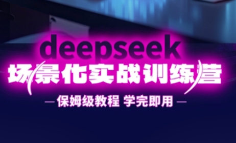 DeepSeek场景化实战训练营，保姆级教程，学完即用，手把手教你用DeepSeek提升效率-云团GO